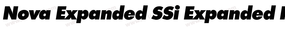 Nova Expanded SSi Expanded Italic字体转换